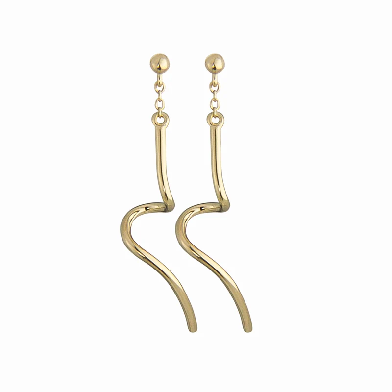 Jeberg Jewellery - Twirl Earring gold