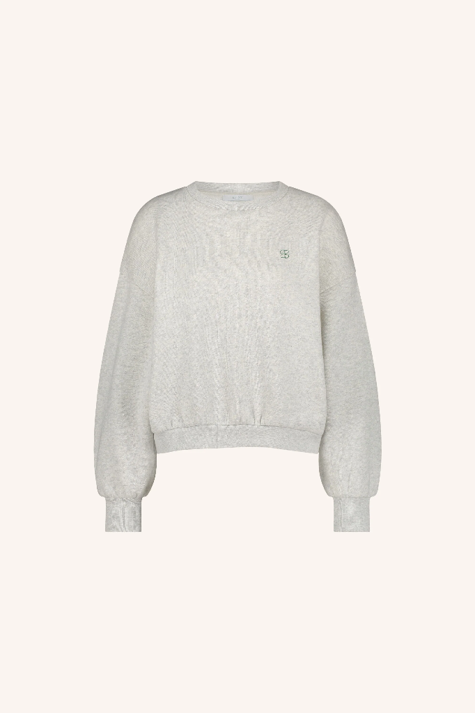 By Bar - bibi boogie nights sweater - 815 light grey melee 