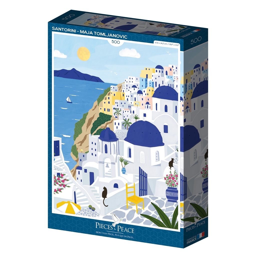 Pieces & Peace Puzzle - Santorini - 500 Teile