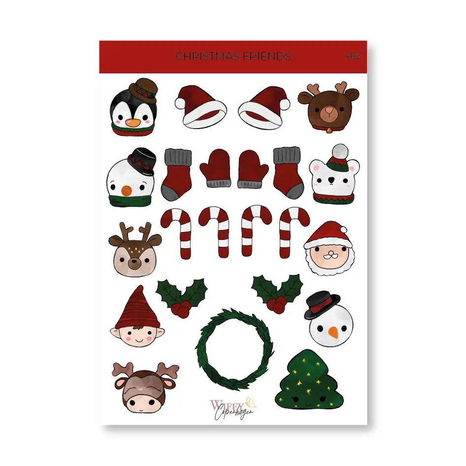 Plan & Plot Studio - Aufkleberset Christmas Friends