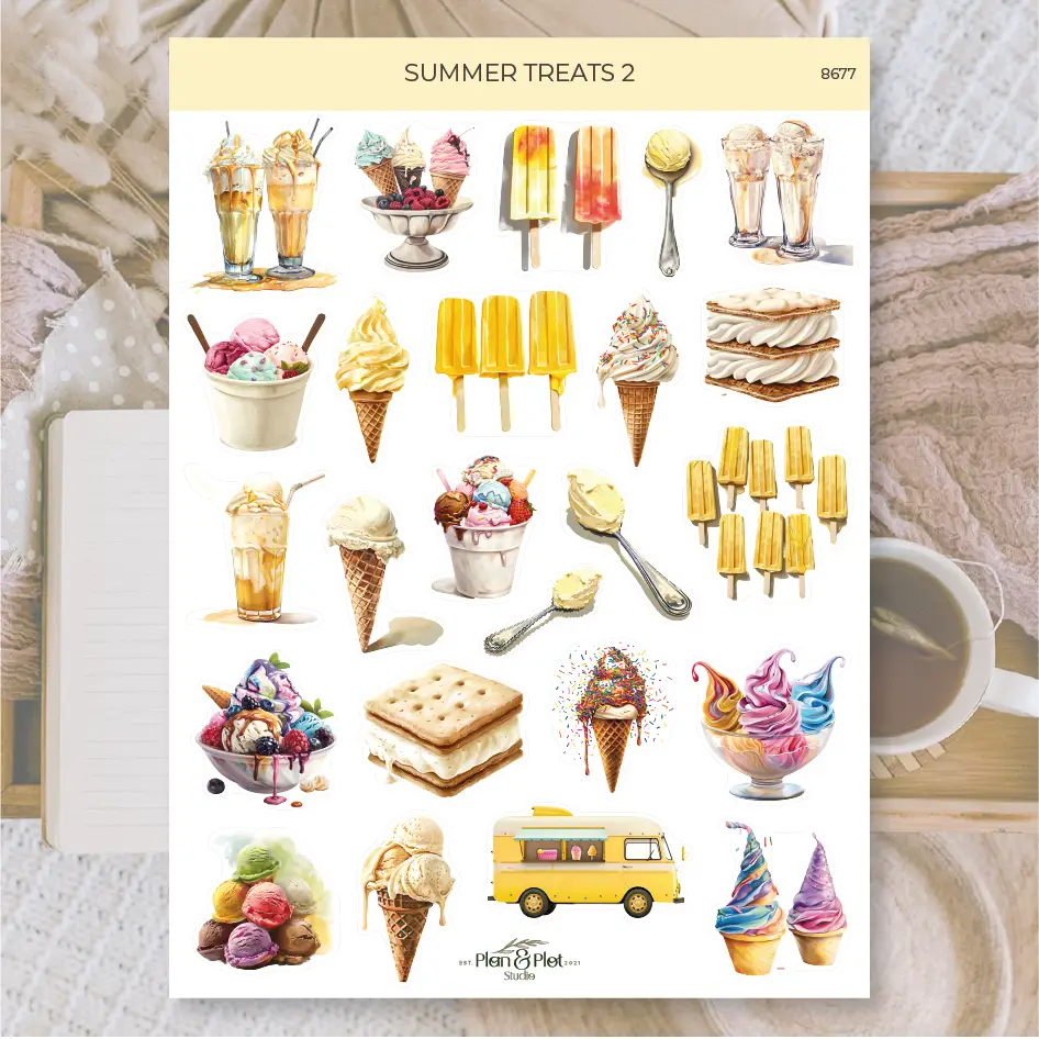 Plan & Plot Studio - Aufkleberset Summer Treats 2