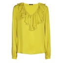 Caroline Biss - STRAIGHT-FITTING BLOUSE WITH FRILL CITRONELLE