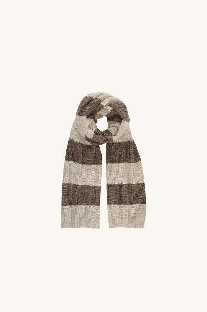 By Bar - Lilly Striped Scarf - 730 biscuit