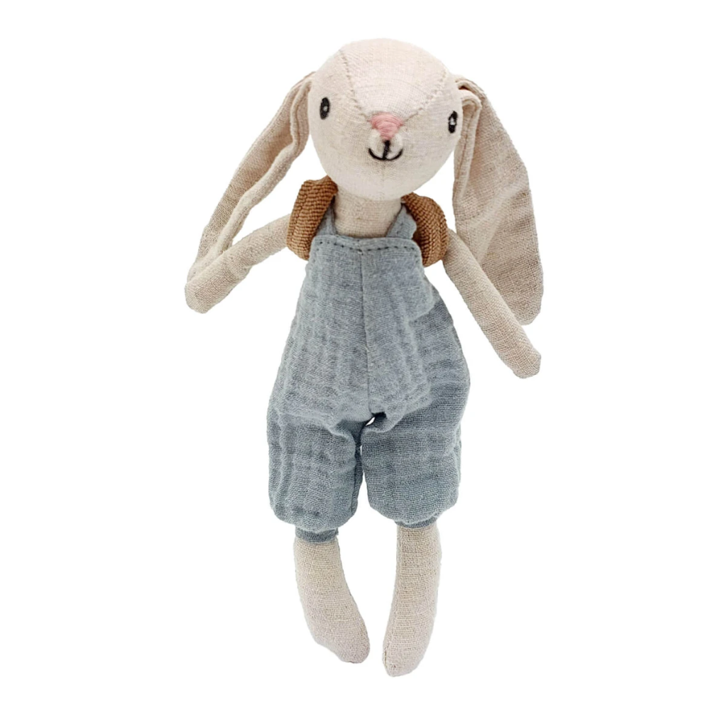 Mea Lini - Stoffpuppe Hase Hugo klein 20cm