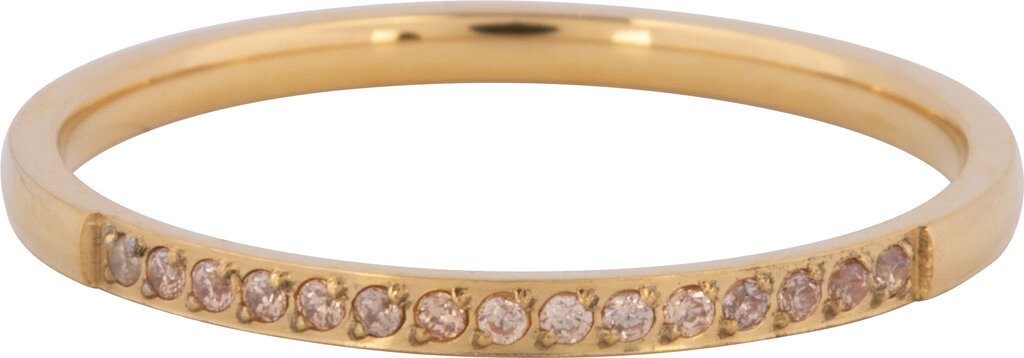 Charmins Ring - R1255 - Glitzersteinchen gold champagne