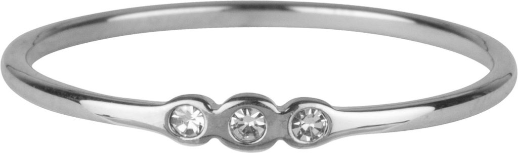 Charmins Ring - R912 - Crystal Trilogy Steel