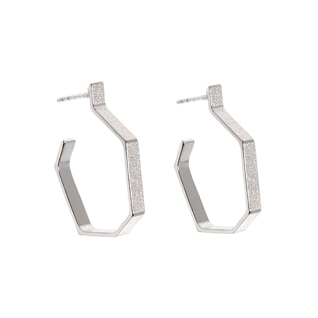 Lisa Kroeber Jewellery Art - Earrings Silver Hoops