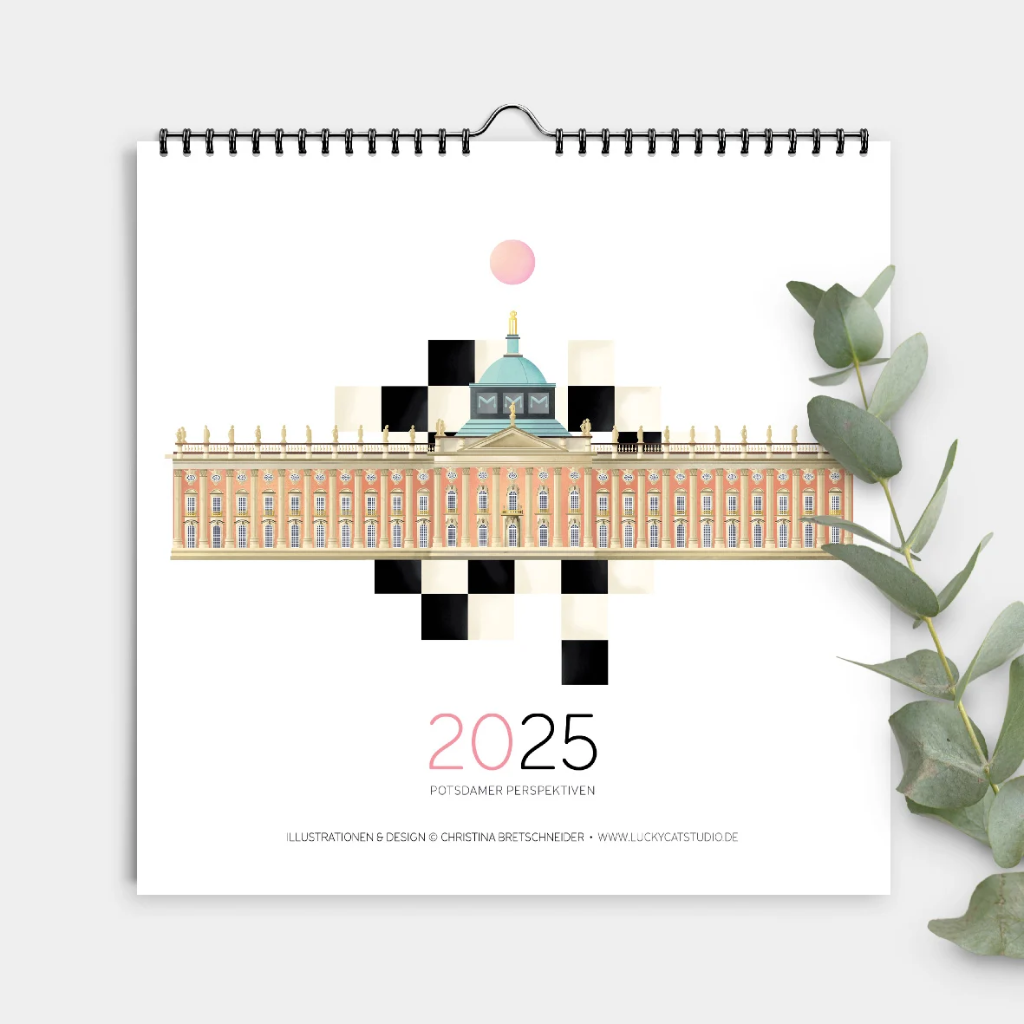 Luckycatstudio - Kalender 2025 klein Potsdam