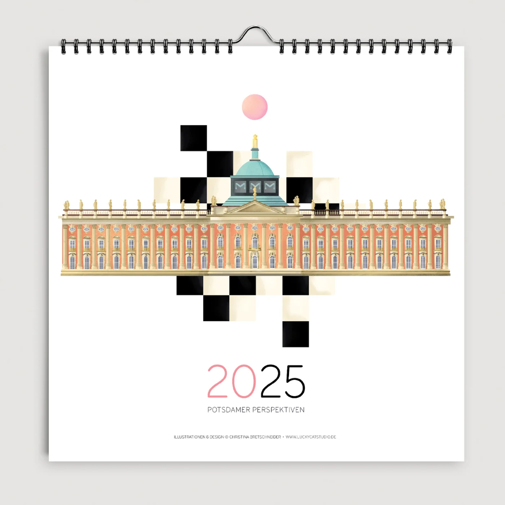 Luckycatstudio - Kalender 2025 groß Potsdam