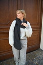 Cashmere & Friends - Horizontal Scarf Cashmere Dark Grey