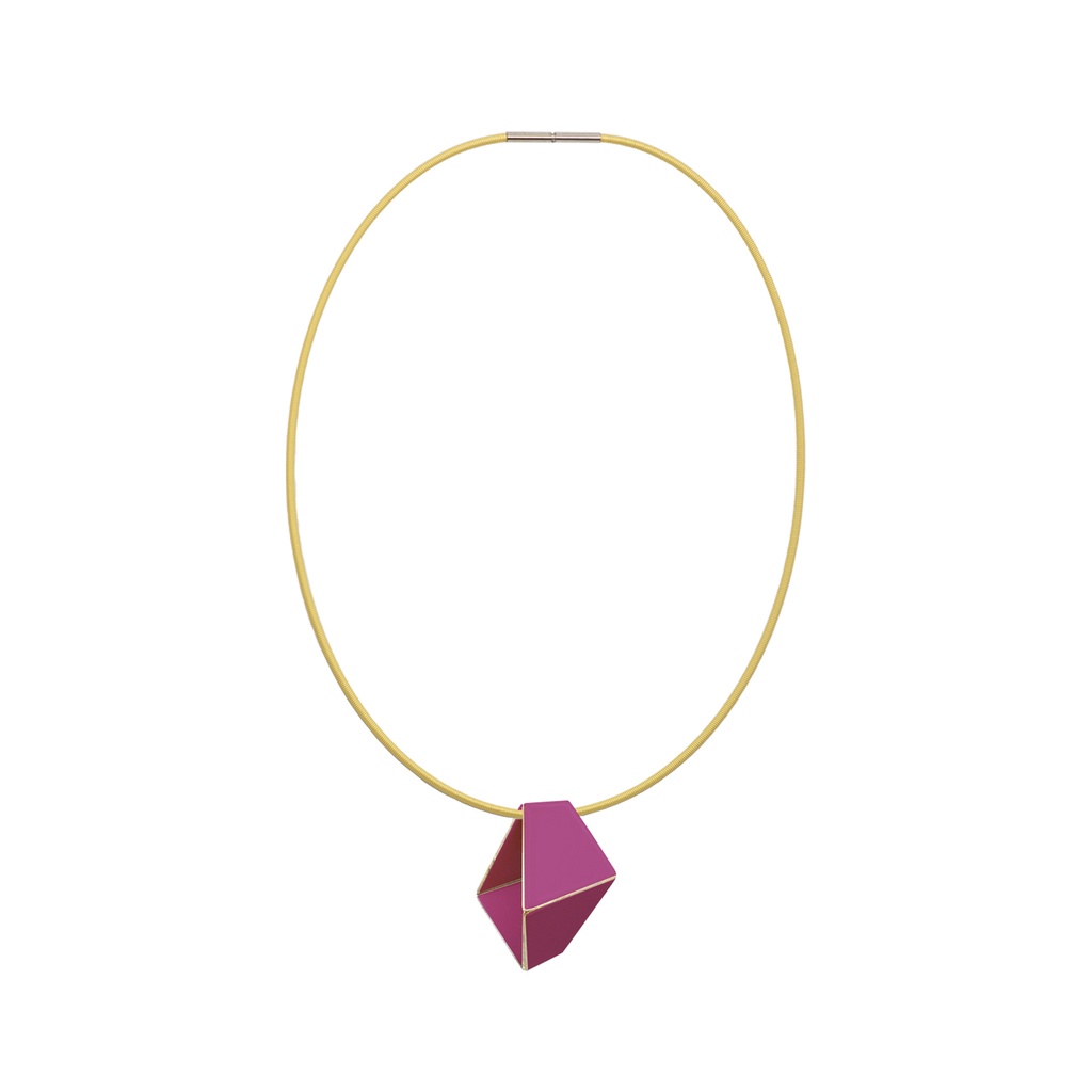 Lisa Kroeber Jewellery Art - Necklace Folded Short, Traffic Purple