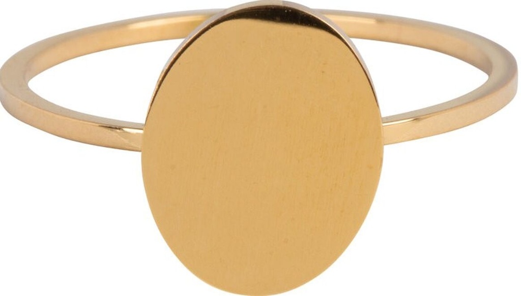 Charmins Ring - R715 - modern oval gold