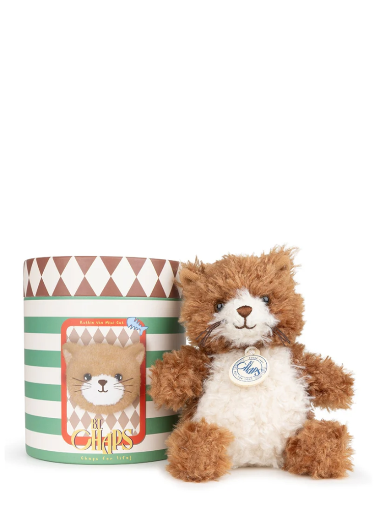 BON TON TOYS - RUTHIE DIE MINIKATZE IN GESCHENKBOX | BRAUN / WEISS 12 CM - 5 ZOLL 