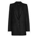 Caroline Biss - STRAIGHT-FITTING BLAZER schwarz Nadelstreifen glitzer 