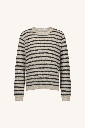 By Bar - Gwen Thin Stripe Pullover - 006 Sand