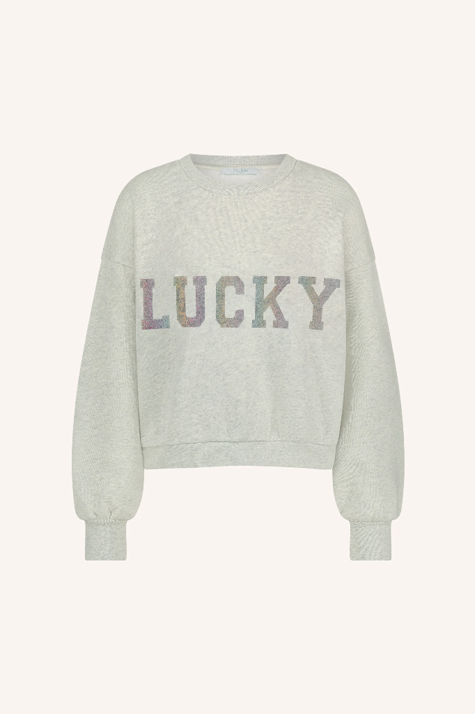 By Bar - Bibi Lucky Rainbow sweater - 815 light grey melee