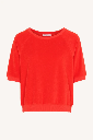 By Bar - Neva Slub Top - 305 poppy red