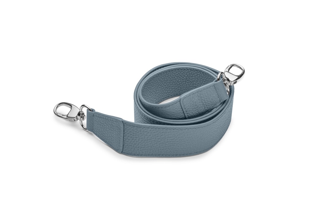 Crossbodygurt breit | 4/120cm | friesenblau | silber | genarbt