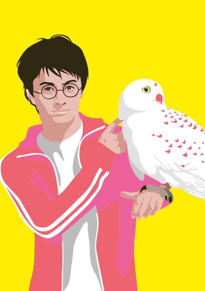 Nobis Design - Postkarte - Pop Art New Generation - Boy with owl