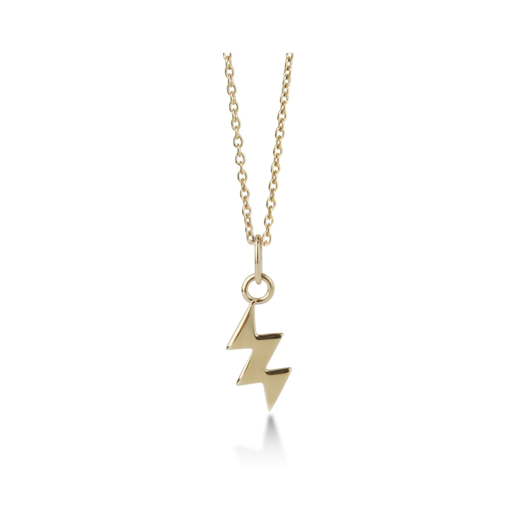 Jeberg Jewellery - Lightning bold necklace gold - 45 cm