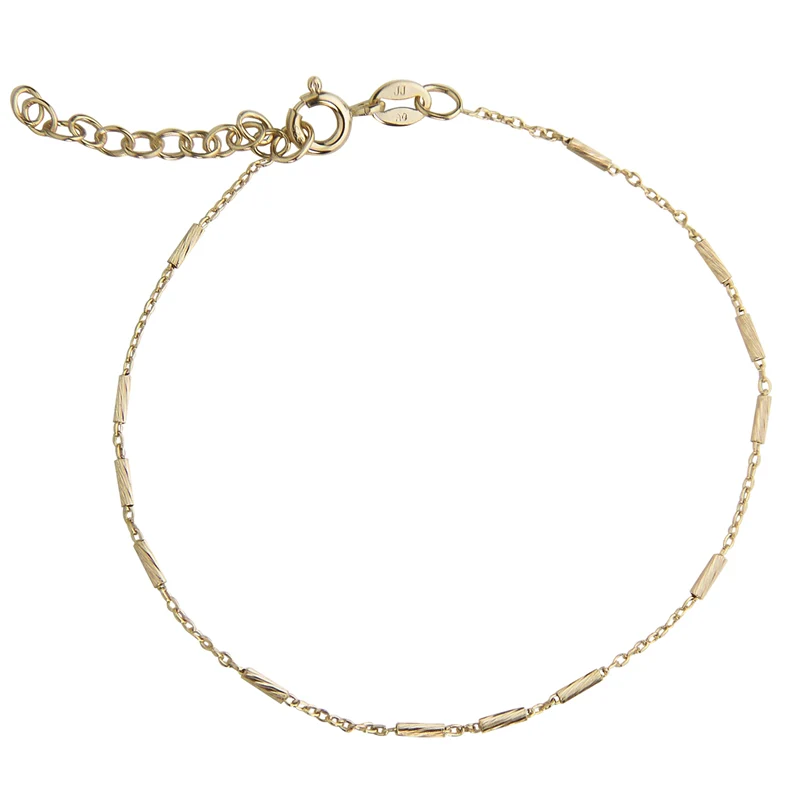 Jeberg Jewellery - NORA bracelet w. extension gold 17 + 3 cm