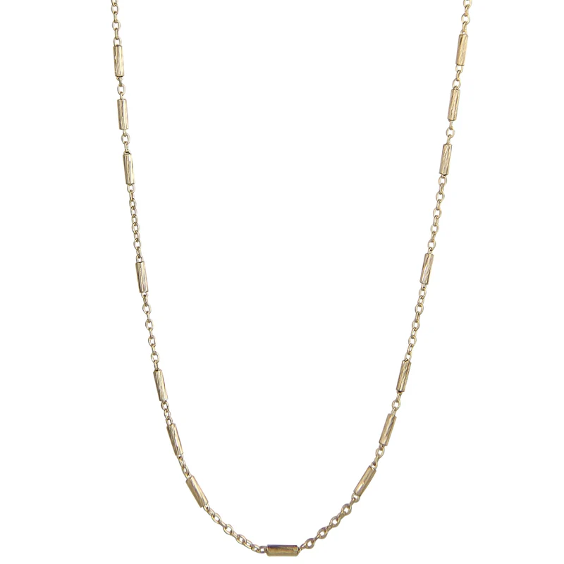 Jeberg Jewellery - NORA necklace w. extension gold 42 + 3 cm EXT