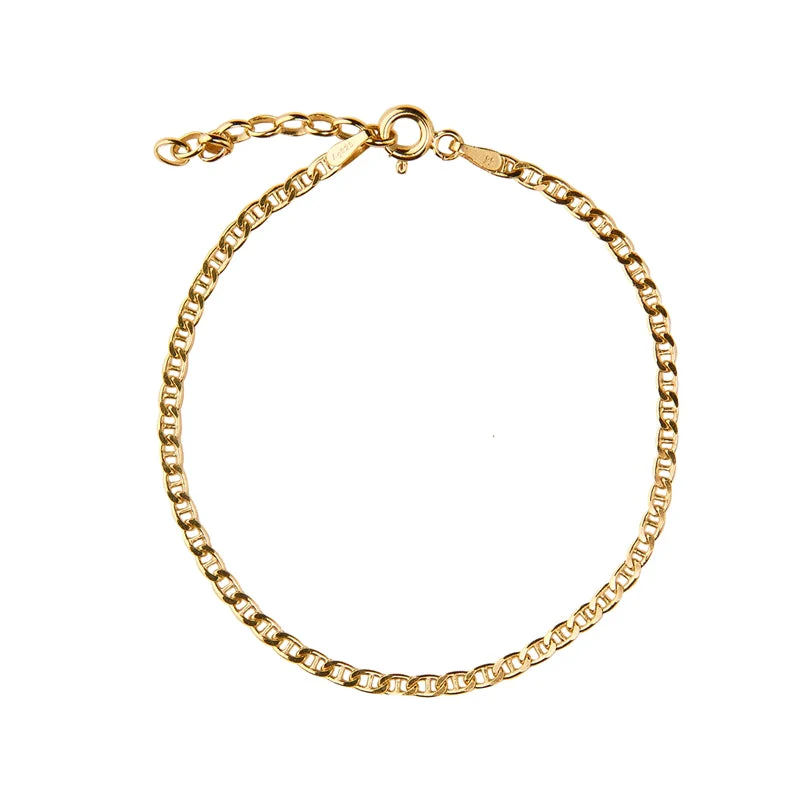 Jeberg Jewellery - Sydney bracelet 16 cm + EXT 3 cm gold plated