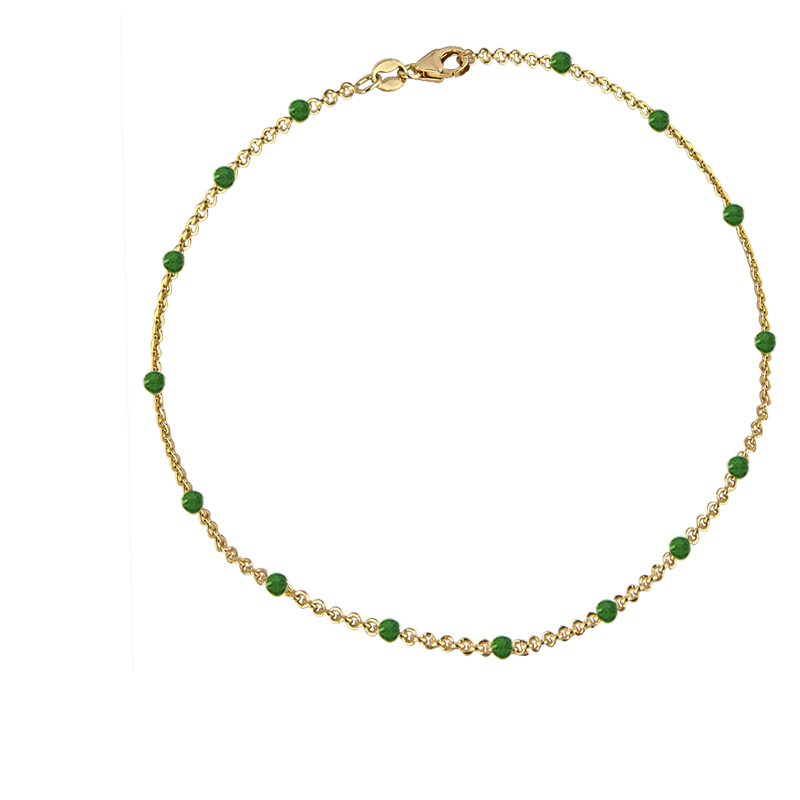 Jeberg Jewellery - Ivy beaded bracelet 16 + 3 cm extension gold