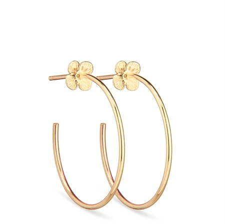 Jeberg Jewellery - Hortensia Hoops medium gold