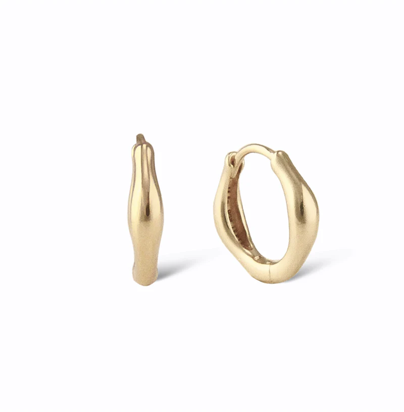 Jeberg Jewellery - Balance hoop - pair - gold