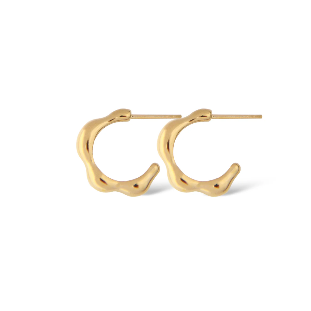 Jeberg Jewellery - Harmony petite hoops gold 23