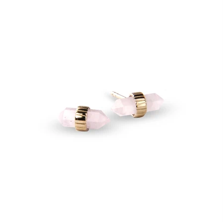 Jeberg Jewellery - Rituals crystal earstuds gold