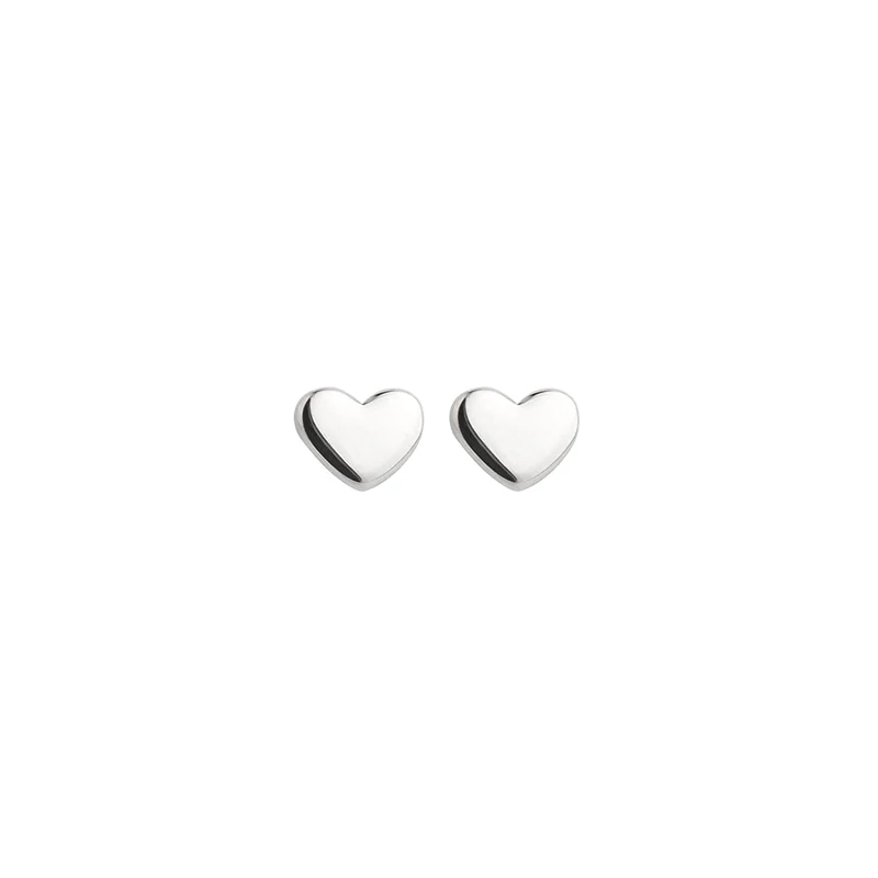 Jeberg Jewellery - Heart petite studs silver