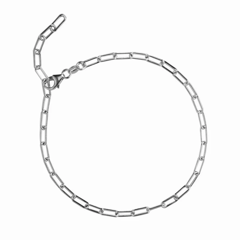 Jeberg Jewellery - Sophia anklet silver & rhodium 27 cm opt