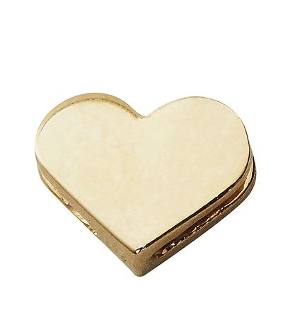 Design Letters - Gold Enamel Heart Charm gold