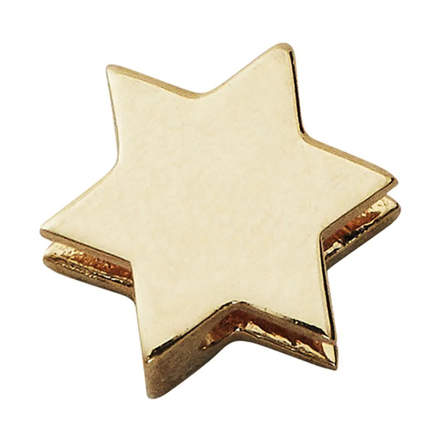 Design Letters - Gold Enamel Star Charm gold