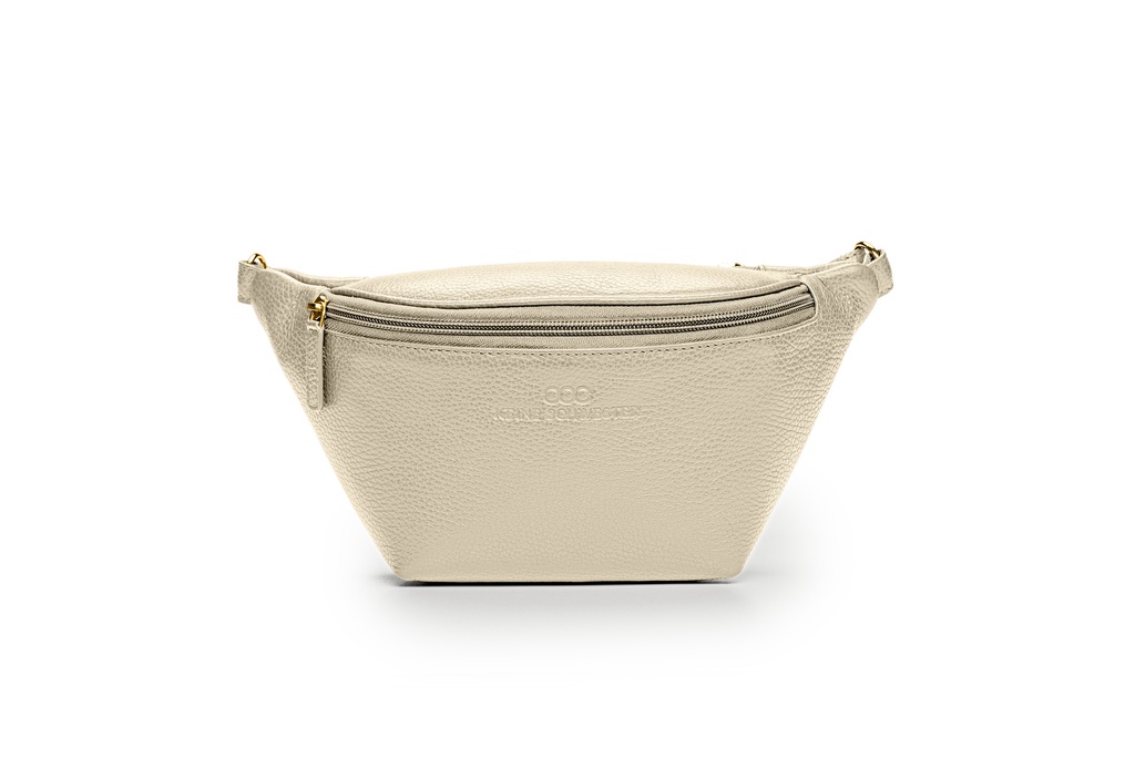 KIM Gürteltasche | sand | gold | Weite 100-165 | genarbt