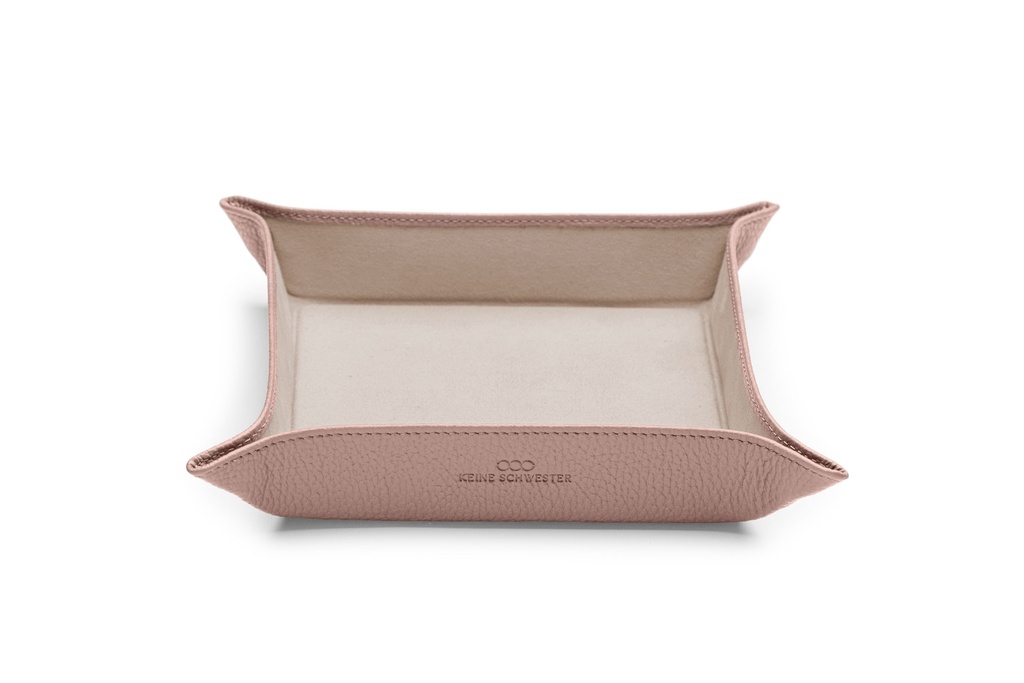 Taschen-Entleerer | altrosa | beige | silber | genarbt