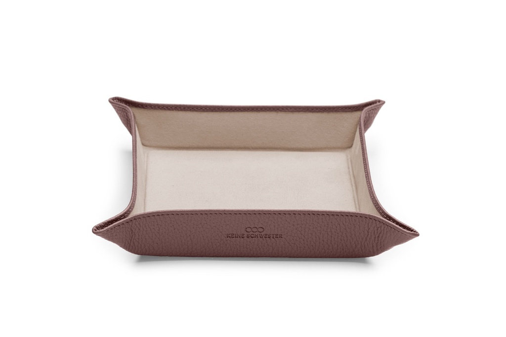 Taschen-Entleerer | balsamic | beige | silber | genarbt