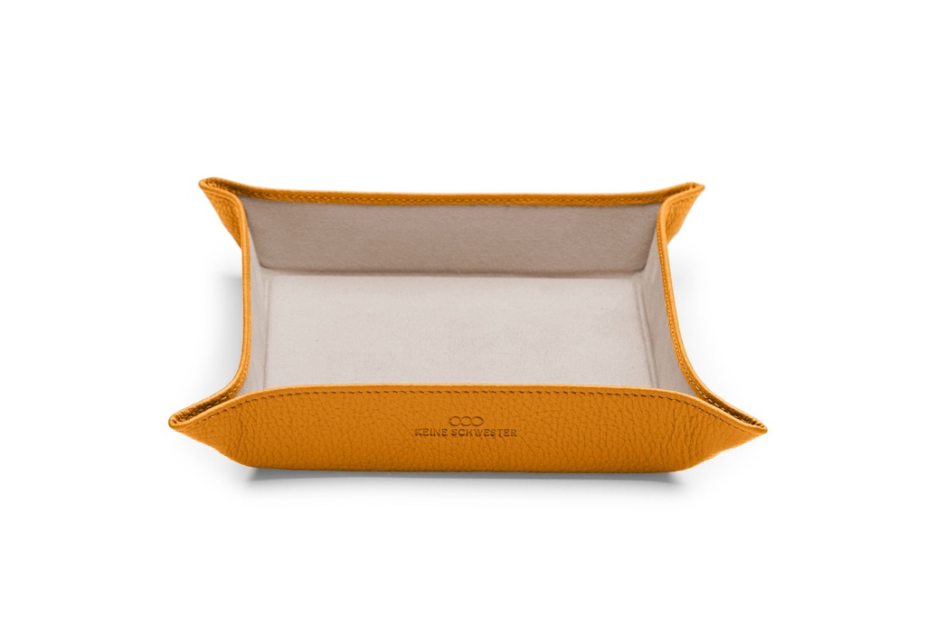 Taschen-Entleerer | curry | beige | gold | genarbt