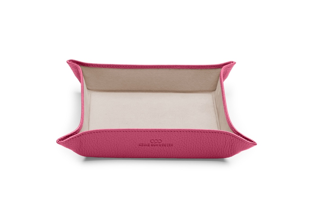 Taschen-Entleerer klein | pink | beige | silber | genarbt