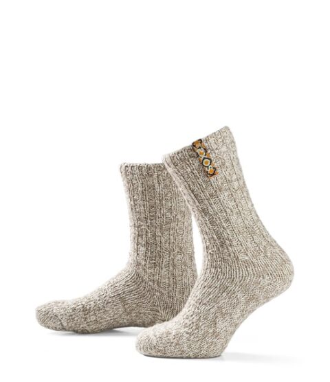 SOXS - Wollsocken Mittelhoch, beige Wolle, French vibe