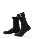 SOXS - Wollsocken Mittelhoch, schwarze Wolle, Parisian black, 37-41