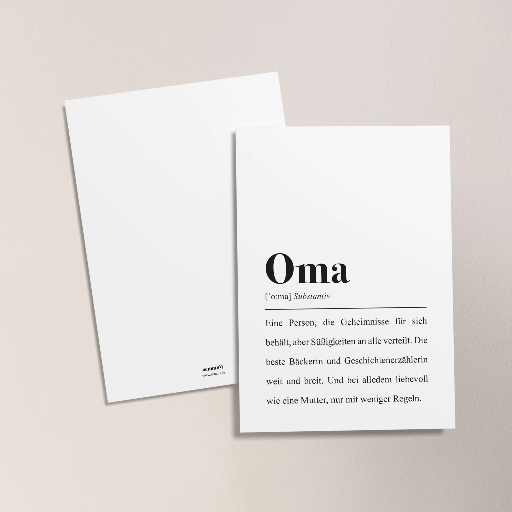 [AEMMI-PK-OMA] Aemmi - Postkarte - Oma