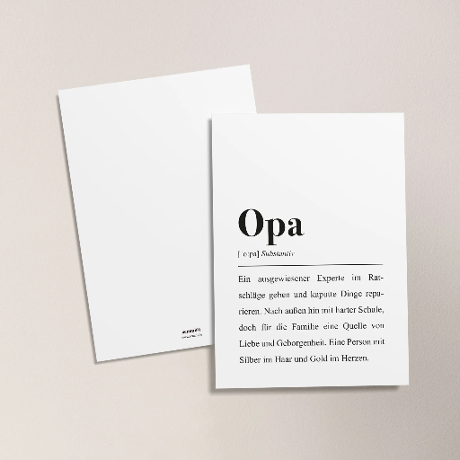 [AEMMI-PK-OPA] Aemmi - Postkarte - Opa