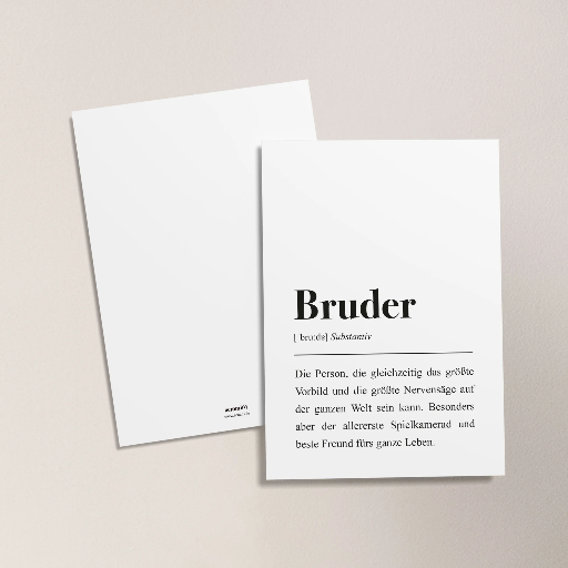 [AEMMI-PK-BRUDER] Aemmi - Postkarte - Bruder