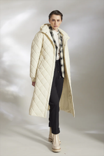 [23HLJSTEPHANIDOWN002-S] Scapa - Quilted Fake Dawn Jacket STEPHANI Offwhite