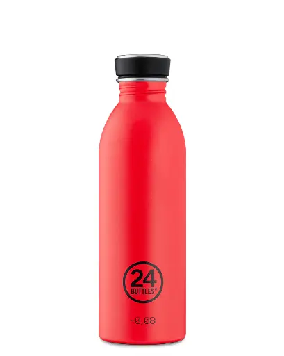 [662] 24 Bottles - Urban Bottle 500 ml Stone Hot Red