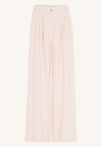 By bar - Eli Linen Pant - 036 cipria pink