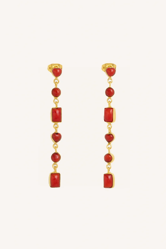 [24126309-315] By Bar - PD Nolan Earring - 315 red